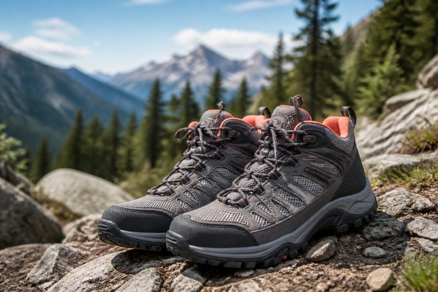 Découvrez notre sélection de chaussures de randonnée pour femme alliant confort optimal et performance, idéales pour toutes vos aventures en pleine nature.