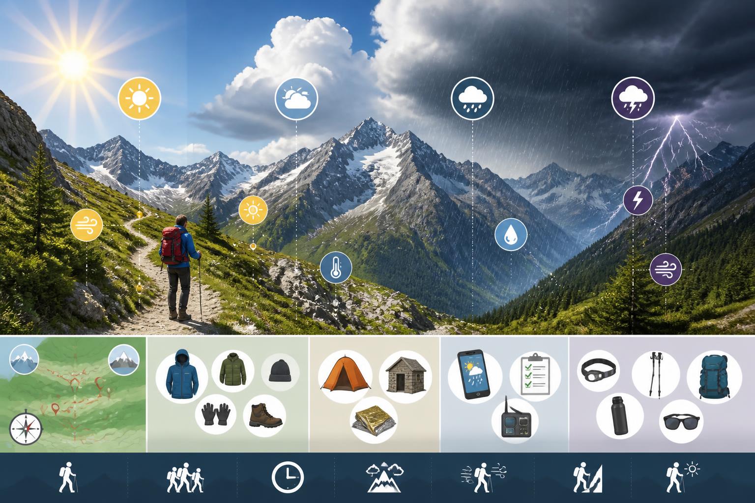 Comment gérer la météo en montagne découvrez nos conseils pratiques pour bien gérer les conditions météorologiques en montagne et assurer votre sécurité lors de vos randonnées.