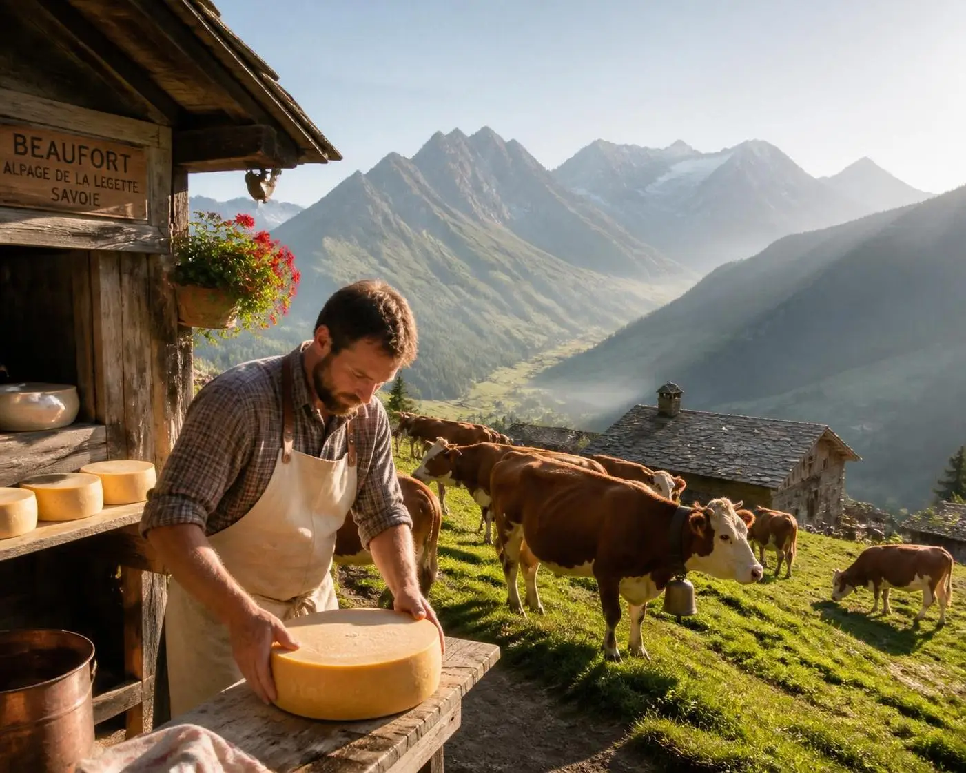 découvrez le beaufort, fromage emblématique des alpes, reconnu pour sa saveur unique et sa fabrication traditionnelle au cœur des montagnes françaises.