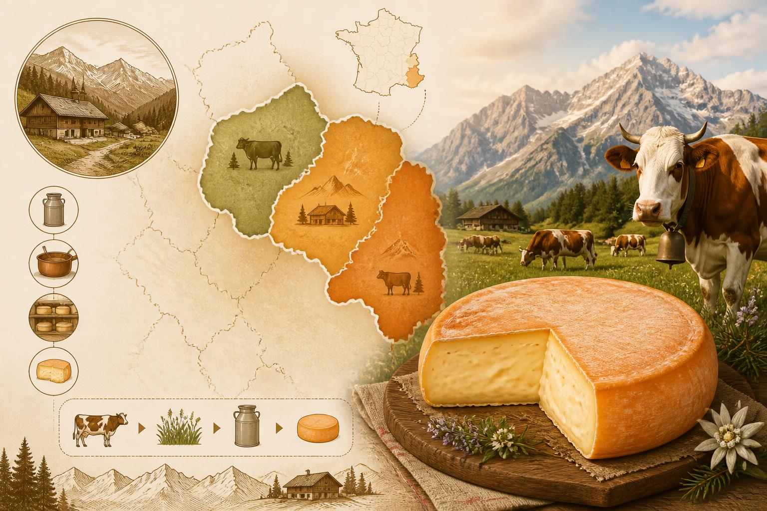 découvrez l'origine du reblochon, ce fromage savoyard incontournable, ainsi que les régions où il est produit avec passion.