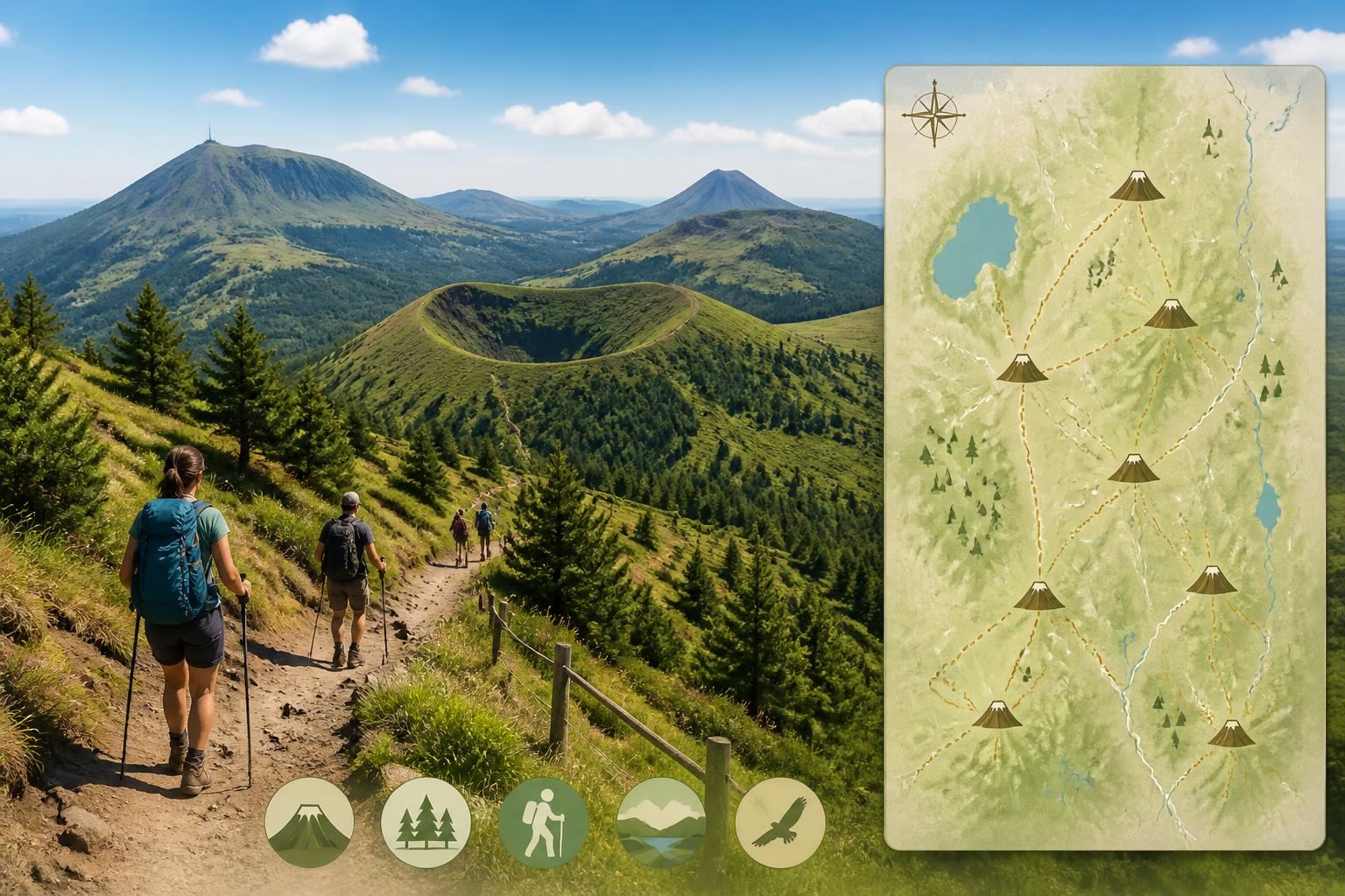 découvrez les plus beaux sentiers de randonnée autour des volcans d’auvergne et explorez des paysages volcaniques uniques en pleine nature.