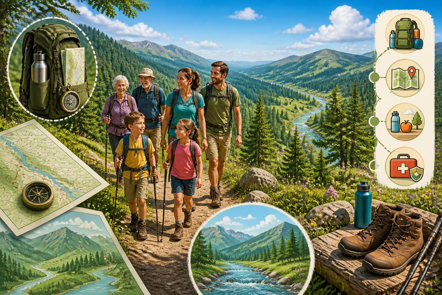 Randonnée en famille : comment s’organiser découvrez nos conseils pratiques pour bien organiser une randonnée en famille, garantir sécurité et plaisir pour tous, et profiter pleinement de la nature ensemble.