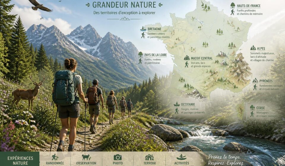 Randonnée et expériences nature en France découvrez les meilleures randonnées et vivez des expériences nature inoubliables à travers la france, pour tous les niveaux et toutes les envies.