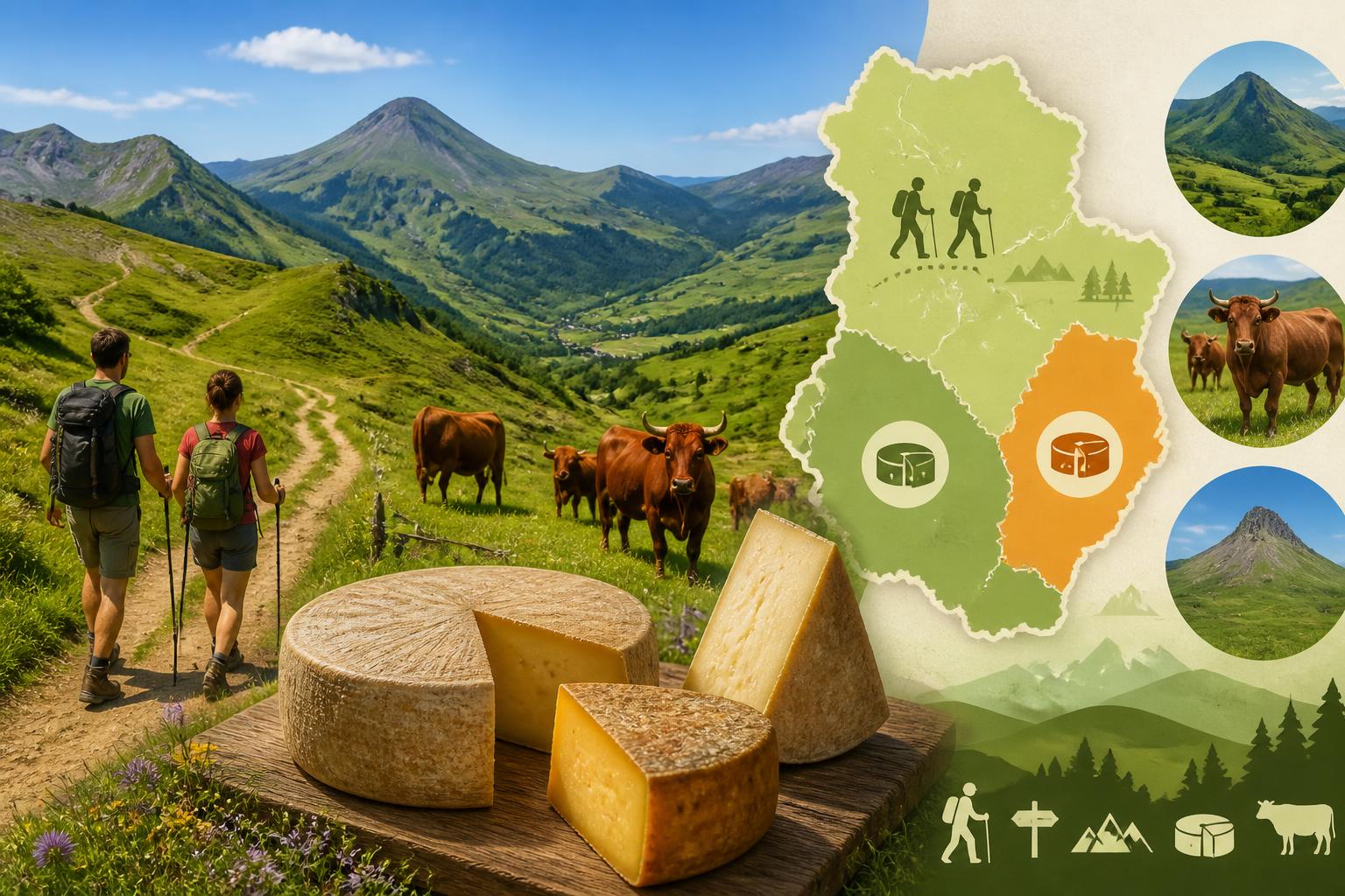 découvrez les randonnées pittoresques en auvergne et savourez les fromages authentiques du cantal et du salers pour une expérience gourmande et nature inoubliable.