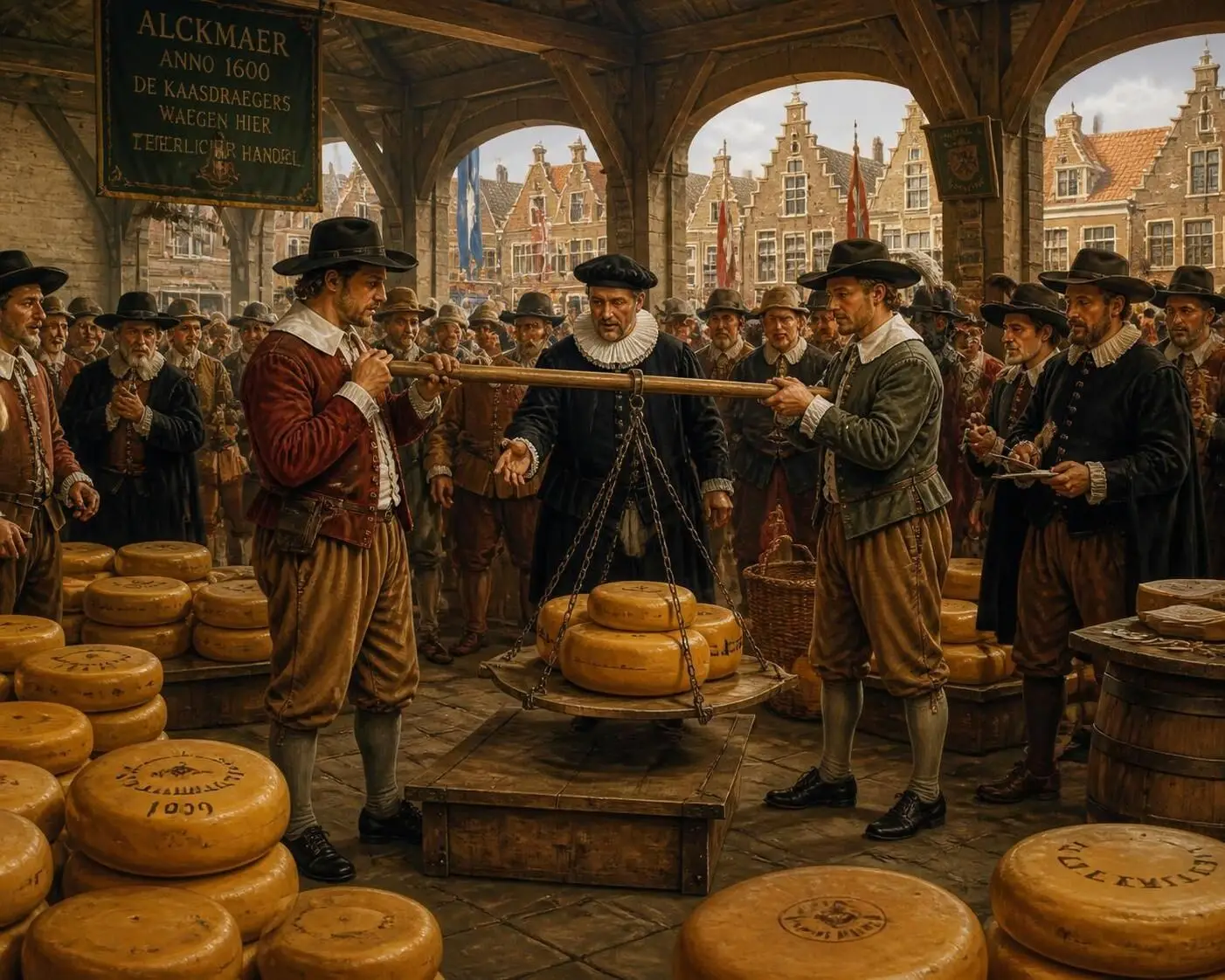 Explorez le marché aux fromages d'Alkmaar, une tradition néerlandaise unique où authenticité et saveurs se rencontrent. Plongez dans une expérience culturelle incontournable.