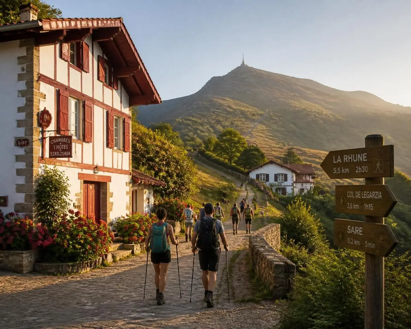Découvrez 5 parcours incontournables pour une randonnée à la Rhune et profitez des paysages magnifiques de la montagne basque.