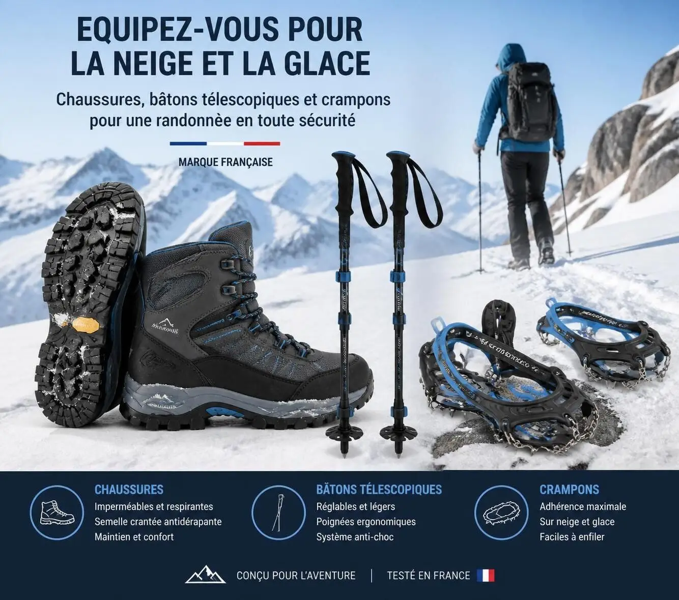 Découvrez les accessoires indispensables pour assurer votre sécurité lors de vos randonnées en hiver. Préparez-vous efficacement contre le froid et les imprévus avec nos conseils experts.