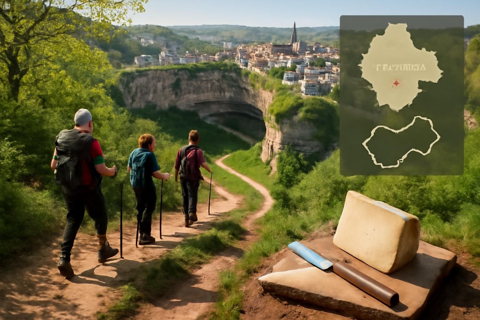 découvrez bozouls et son spectaculaire canyon en aveyron : partez en randonnée dans ce grand site naturel et savourez les délicieux fromages de laguiole.