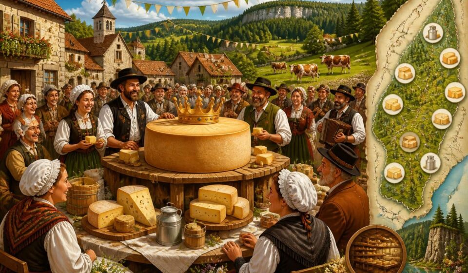 Fête du Comté à Poligny 2026 : le rassemblement des fruitières du Jura autour du roi des fromages découvrez la fête du comté à poligny 2026, un événement incontournable qui réunit les fruitières du jura pour célébrer le roi des fromages dans une ambiance festive et conviviale.