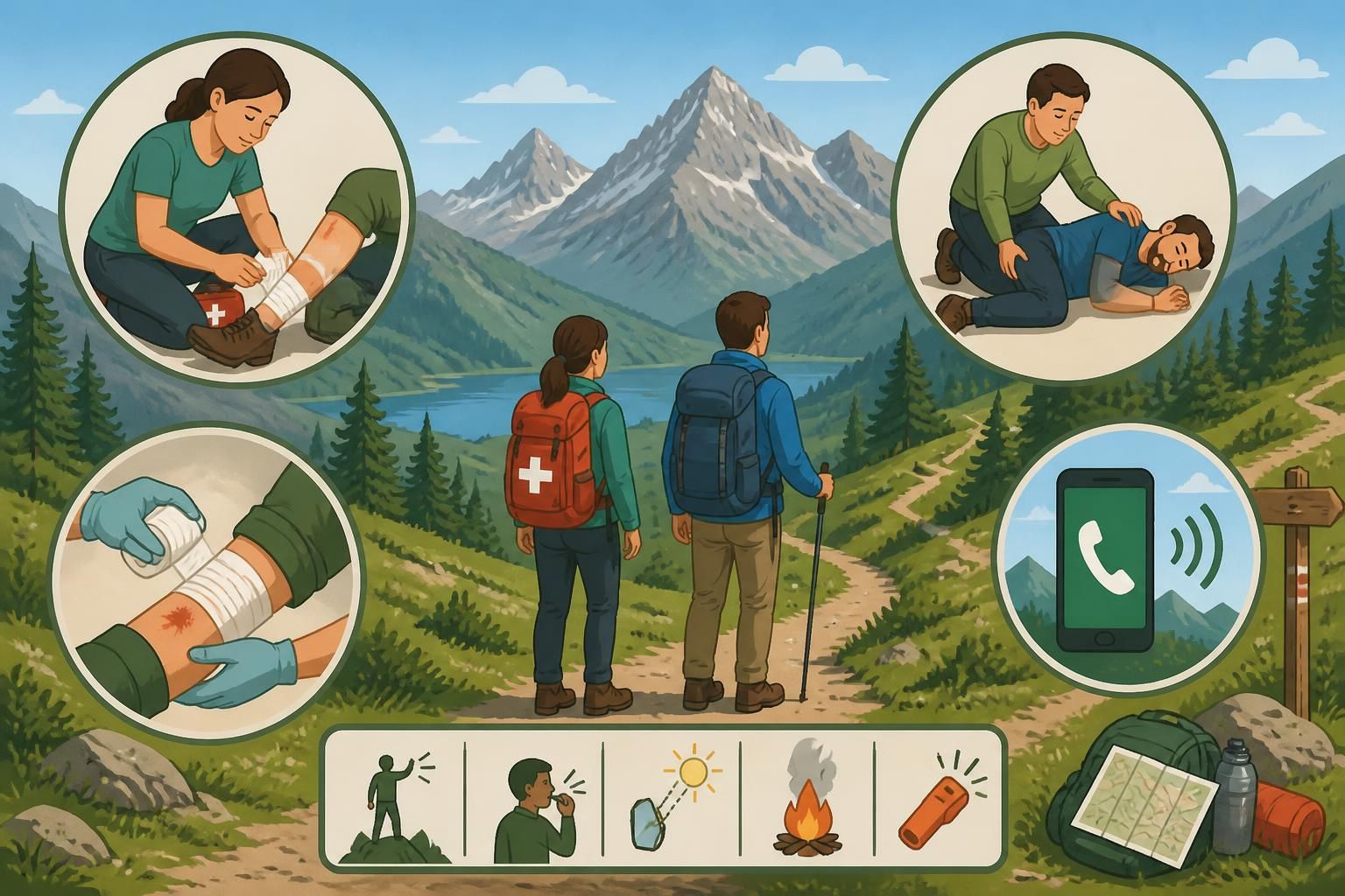 Premiers secours en montagne : les gestes à connaître avant de partir découvrez les gestes essentiels de premiers secours en montagne pour assurer votre sécurité et celle des autres avant de partir en randonnée.