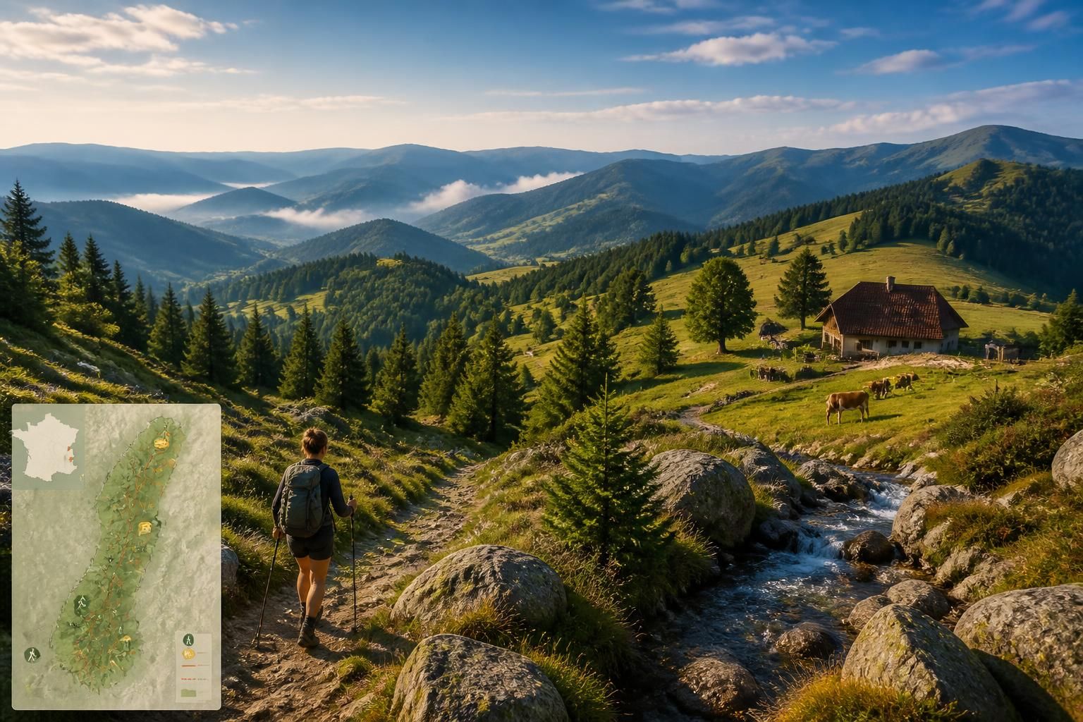 découvrez les plus belles randonnées dans les vosges alsaciennes, explorez le massif naturel et savourez le célèbre munster de montagne pour une expérience authentique.