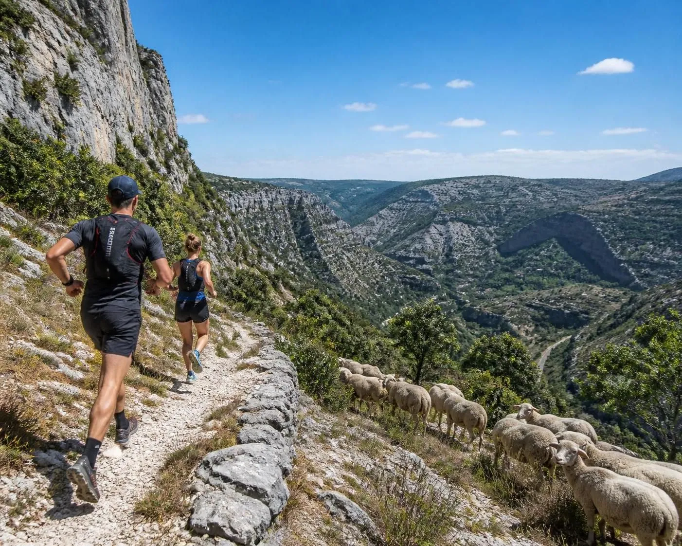 participez au trail de navacelle 2026 et dĂ©couvrez les magnifiques gorges de l'hĂ©rault. une course unique oĂč vous courrez au cĆur des paysages authentiques, accompagnĂ©s de bergers et de saveurs fromagĂšres.