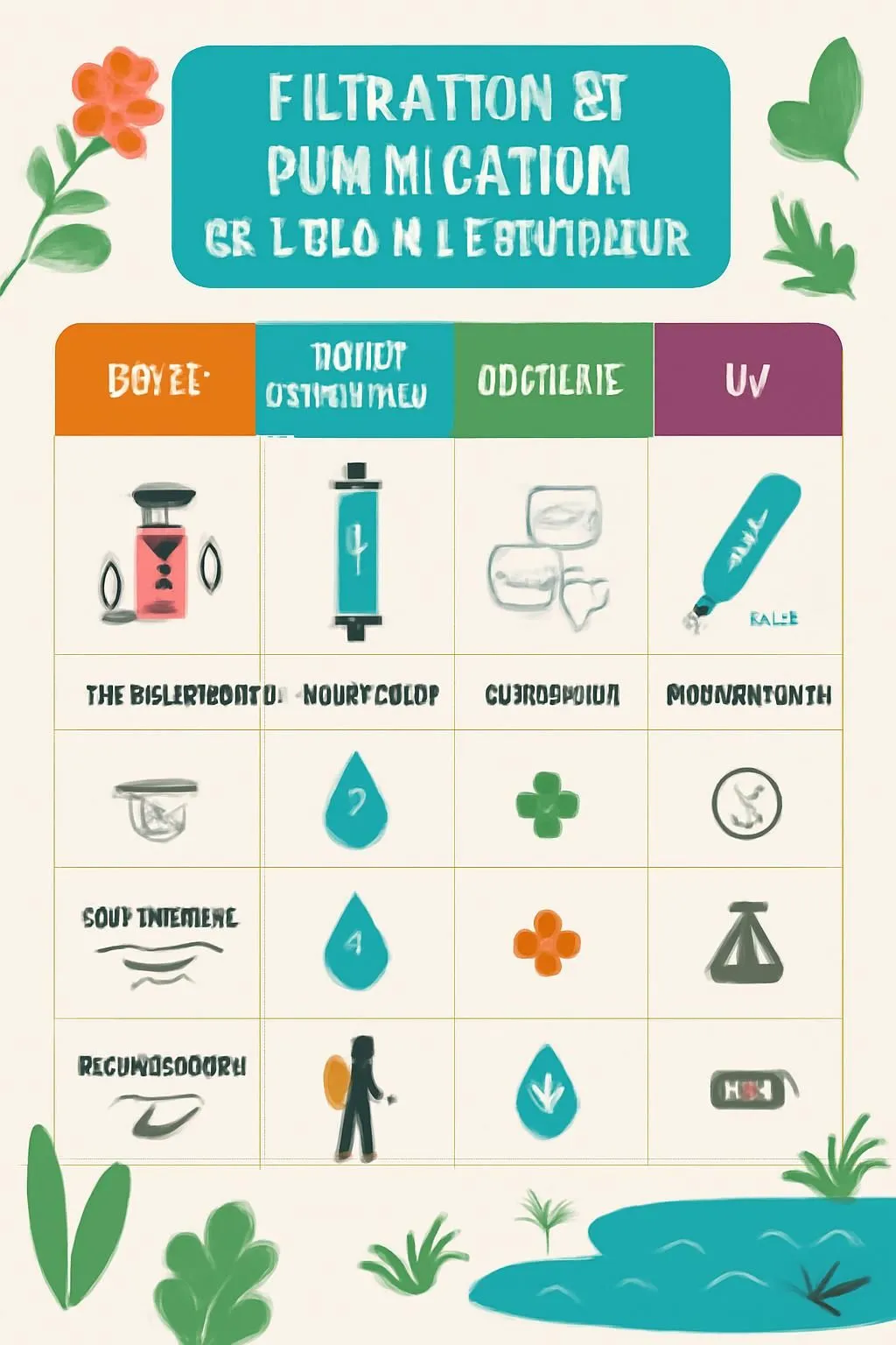 découvrez comment trouver de l'eau potable lors de vos randonnées grâce à des sources naturelles, des méthodes de filtration et des techniques de traitement efficaces pour rester hydraté en toute sécurité.