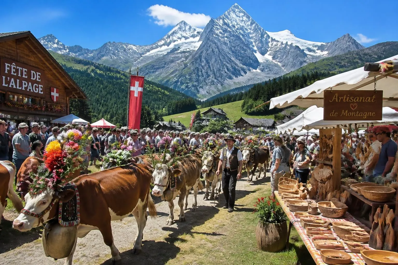 découvrez l'agenda complet des fêtes de l'alpage 2026 : toutes les célébrations traditionnelles en montagne de juillet à septembre pour vivre l'esprit des sommets.