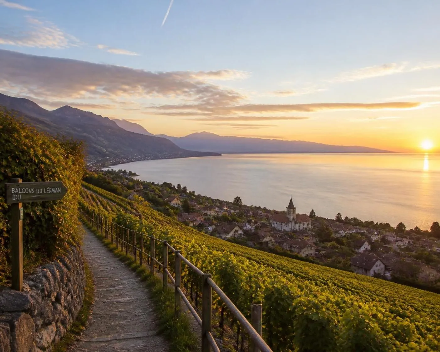 découvrez la randonnée des balcons du léman, de thonon-les-bains à évian, entre vignobles, panoramas sur le lac léman et dégustation de fromages savoyards.