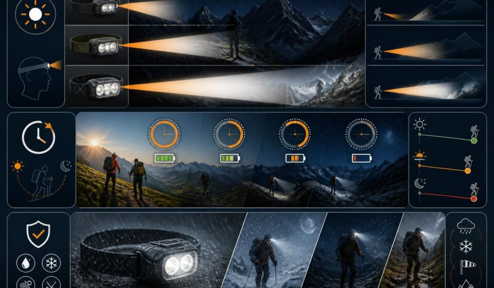 Bien choisir sa lampe frontale pour la randonnée : lumens, autonomie et fiabilité en montagne découvrez comment bien choisir votre lampe frontale pour la randonnée en montagne en tenant compte des lumens, de l'autonomie et de la fiabilité pour une expérience en toute sécurité.
