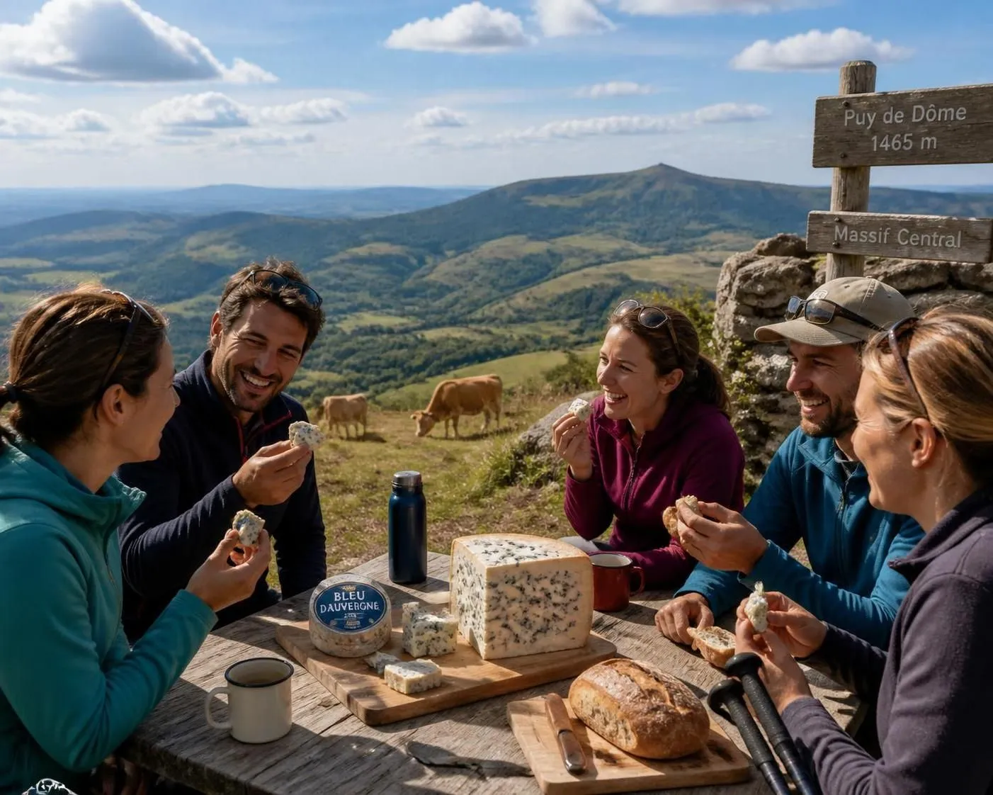 découvrez les différences entre bleu d'auvergne et fourme d'ambert, deux fromages emblématiques de massifs distincts, parfaits pour des randonnées gourmandes à travers l'auvergne.