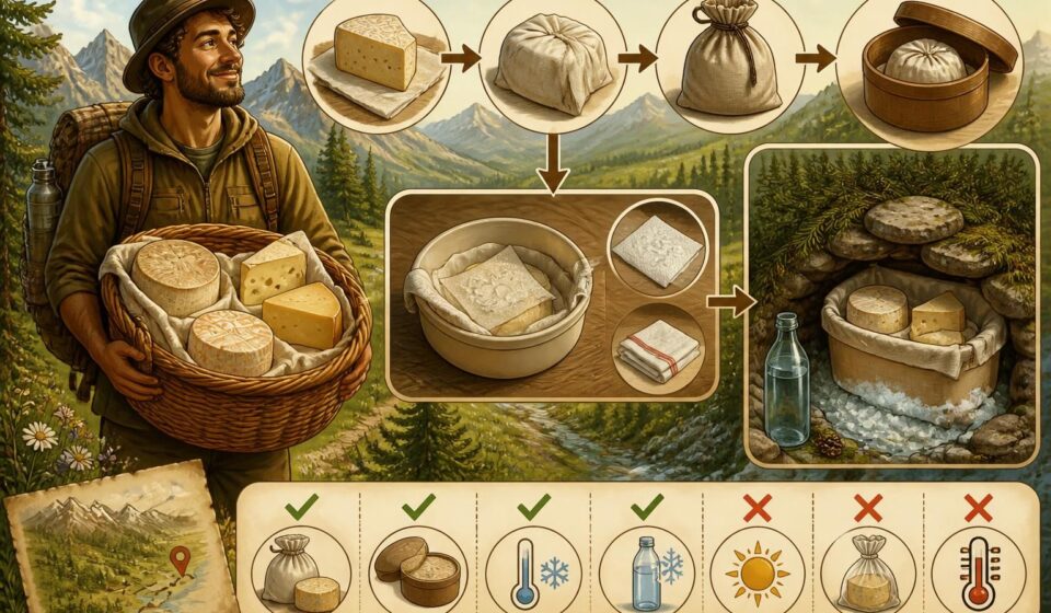 découvrez comment conserver efficacement vos fromages de producteur lors de vos randonnées grâce à des astuces maison simples et naturelles.