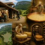 découvrez le voyage du comté aop, de la traite des vaches à la cave d'affinage dans le jura, et comprenez les étapes clés de sa fabrication traditionnelle.