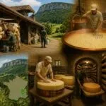 découvrez le voyage du comté aop, de la traite des vaches à la cave d'affinage dans le jura, et comprenez les étapes clés de sa fabrication traditionnelle.