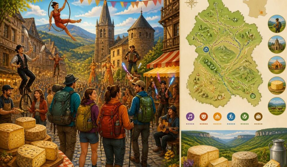 découvrez le festival d'aurillac 2026, un événement unique mêlant arts de rue et dégustation de fromages du cantal, et comment les randonneurs profitent pleinement de cette fête conviviale.