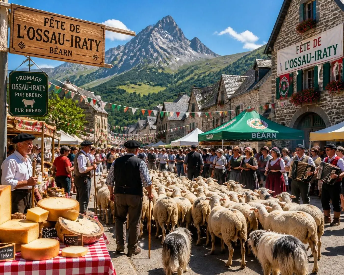 découvrez la fête de l'ossau-iraty 2026, une célébration authentique du fromage basque au cœur des pyrénées béarnaises, mettant à l'honneur l'estive et le savoir-faire traditionnel.