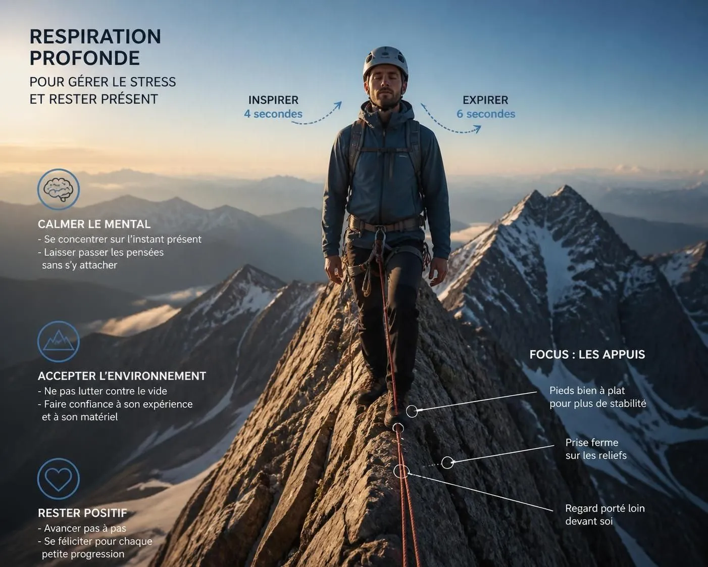 apprenez à surmonter la peur du vide en montagne grâce à des techniques et exercices concrets pour gagner en confiance et progresser sereinement sur les crêtes aériennes.