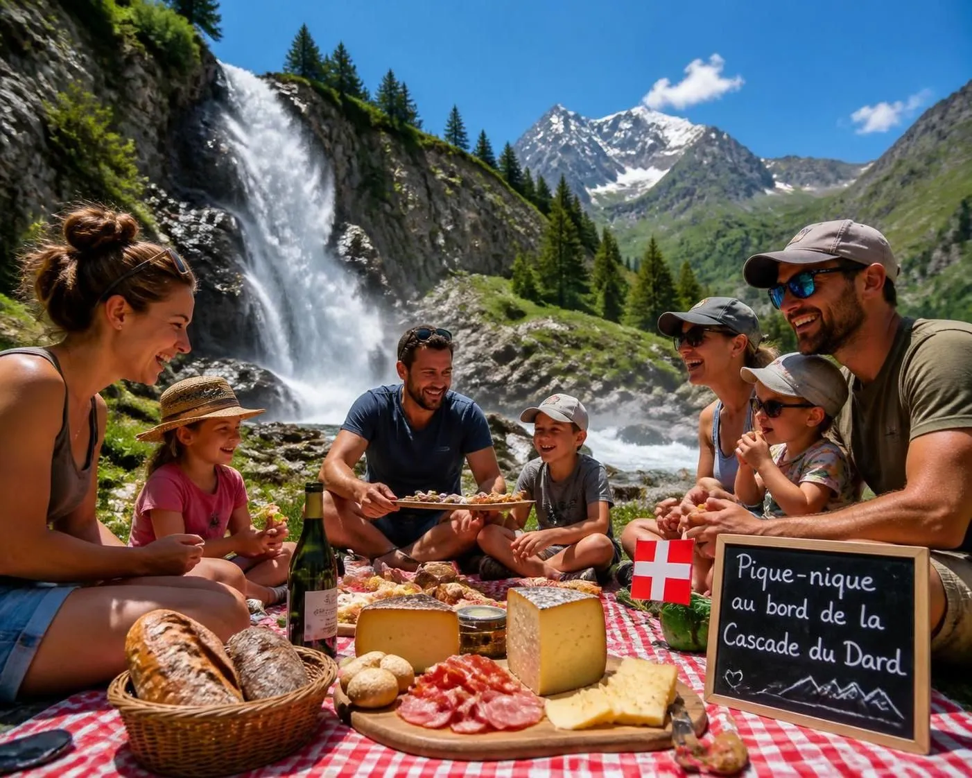 découvrez la cascade du dard à megève, une randonnée familiale incontournable en haute-savoie, alliant nature, paysages magnifiques et dégustation des fromages typiques du pays du mont-blanc.