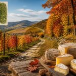 découvrez le beaujolais à pied en explorant ses sentiers pittoresques entre vignes majestueuses, forêts luxuriantes et dégustez la tome artisanale des monts du beaujolais pour une expérience authentique.