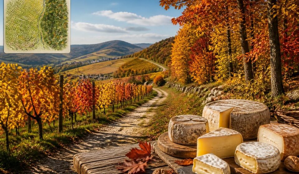 Le Beaujolais Ă pied : sentiers entre vignes, forĂȘts et tome artisanale des Monts du Beaujolais dĂ©couvrez le beaujolais Ă pied en explorant ses sentiers pittoresques entre vignes majestueuses, forĂȘts luxuriantes et dĂ©gustez la tome artisanale des monts du beaujolais pour une expĂ©rience authentique.