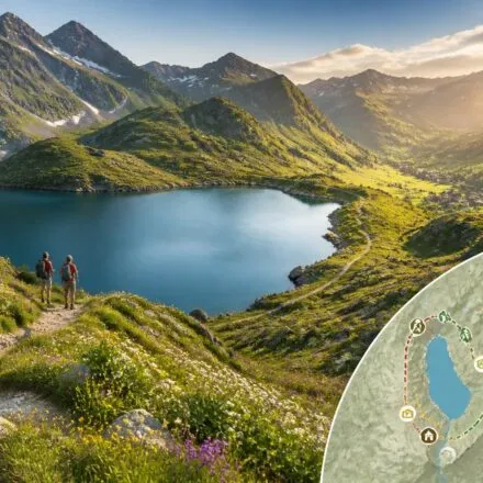 découvrez le lac d'éstaing dans les pyrénées béarnaises : une randonnée autour du lac oublié d'arrens-marsous, avec ses paysages enchanteurs et la dégustation des fromages authentiques de la vallée.