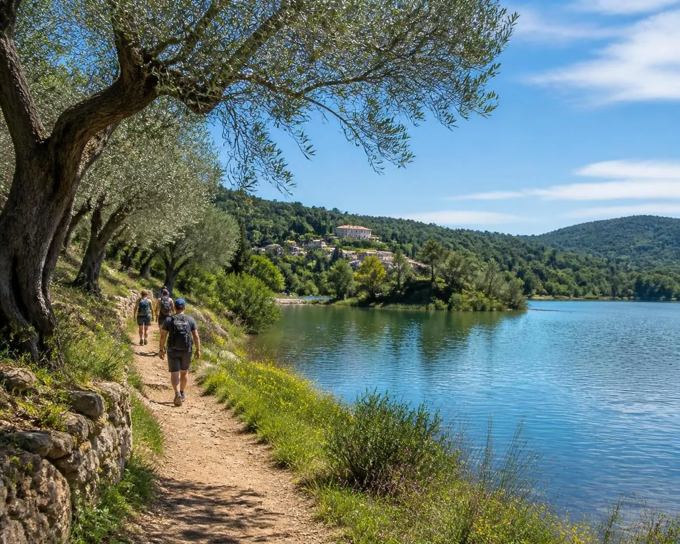 découvrez le lac de carcès dans le var, un site naturel exceptionnel de provence. profitez d'une randonnée au bord du lac entouré d'oliviers et dégustez les célèbres fromages de chèvre de comps pour une expérience authentique.
