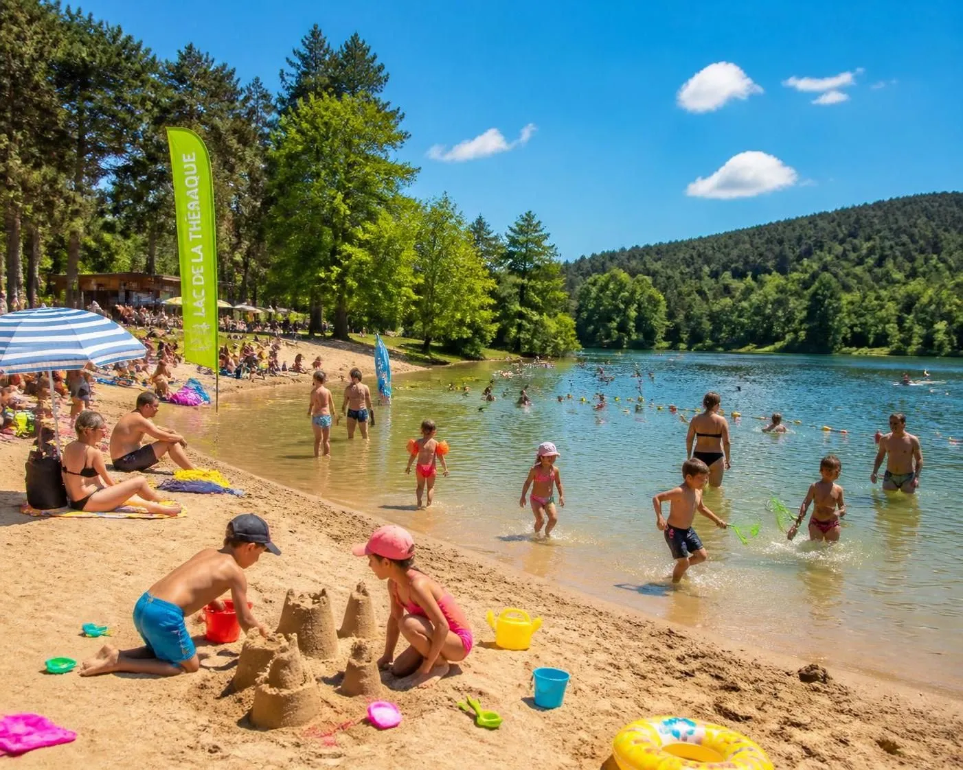 découvrez le lac de la thésauque en haute-garonne : un lieu idéal pour la baignade et la randonnée autour du plan d'eau de revel, tout en profitant des produits locaux authentiques.