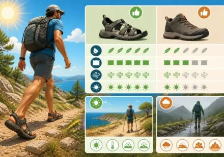 découvrez comment choisir les sandales de randonnée pour l'été, alliant légèreté et confort, et apprenez quand les préférer aux chaussures traditionnelles pour vos aventures en plein air.