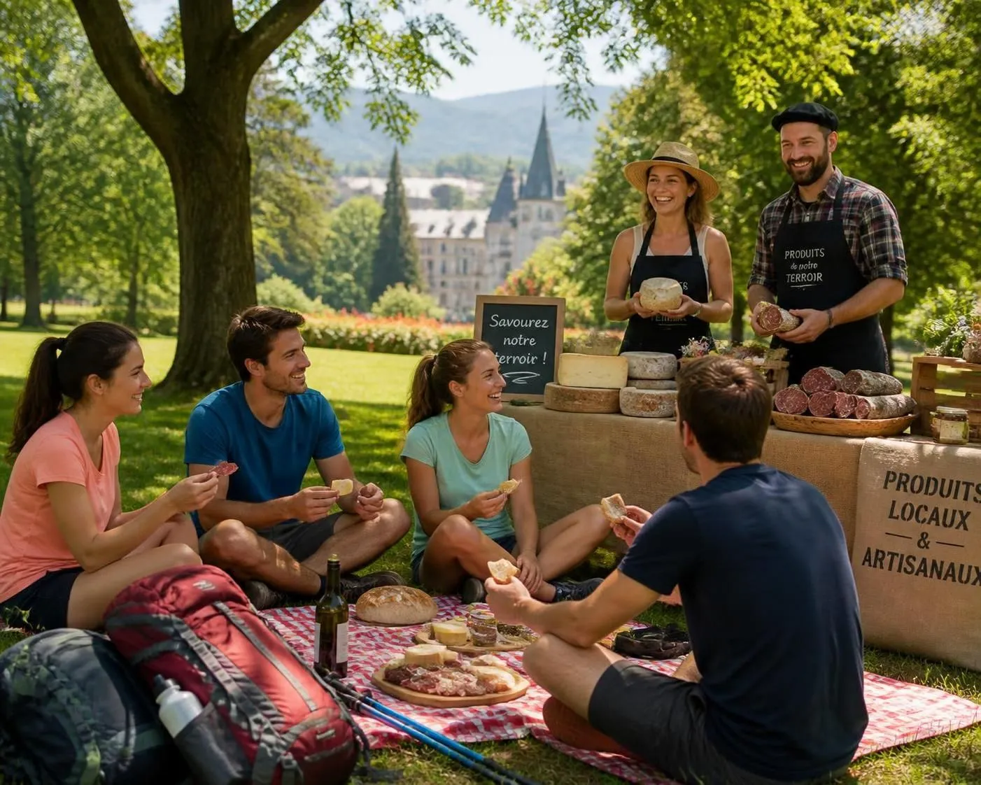 découvrez le marché des producteurs de pau, un rendez-vous incontournable du terroir béarnais, idéal pour les randonneurs des pyrénées-atlantiques à la recherche de saveurs authentiques et de produits locaux.