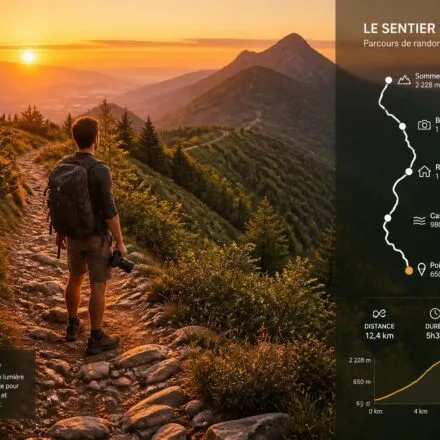 découvrez comment capturer la beauté des paysages en randonnée grâce à la lumière dorée, une composition soignée et un matériel léger adapté aux sentiers.