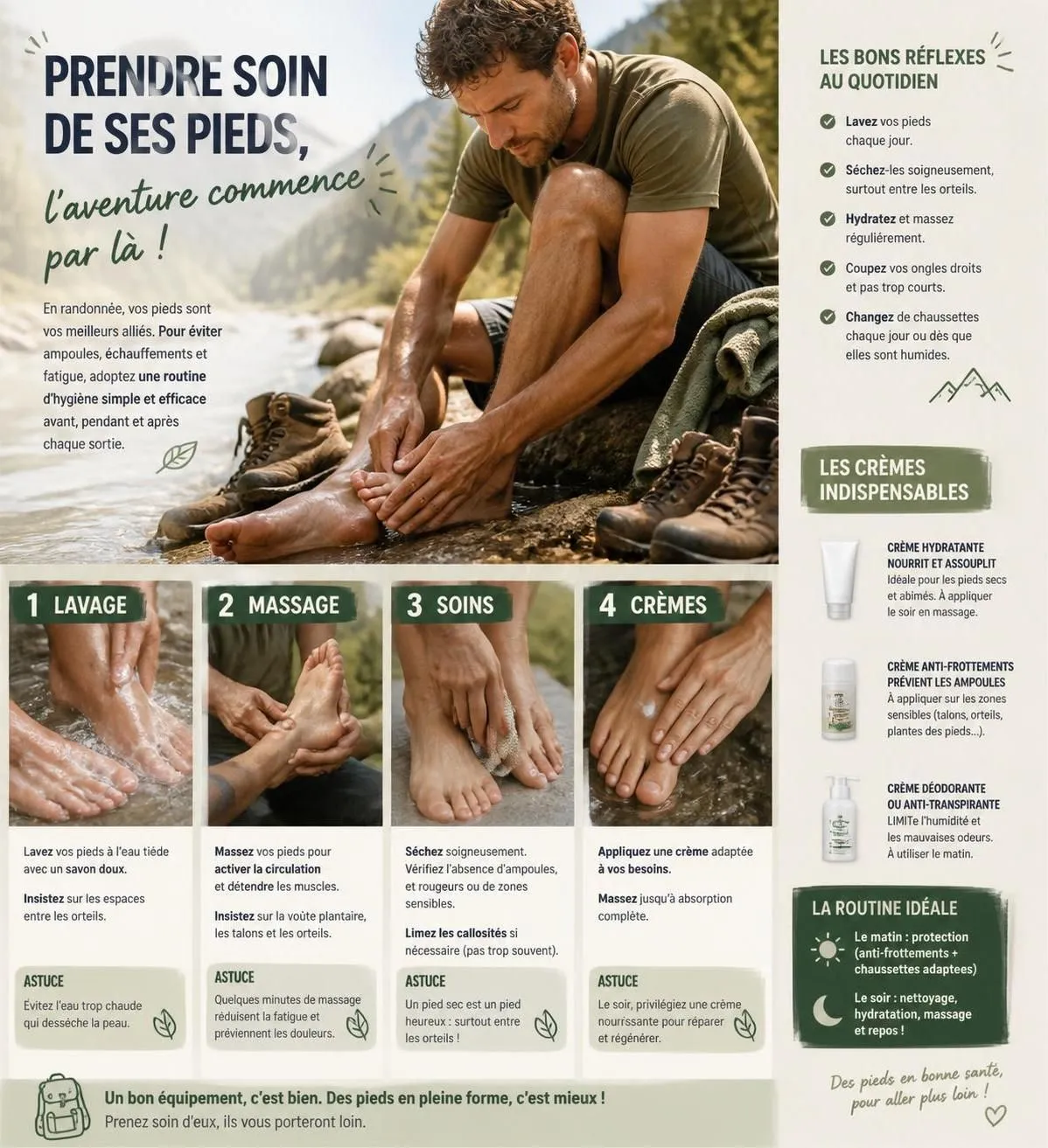découvrez comment prendre soin de vos pieds avant et pendant une grande traversée grâce à des conseils sur les soins, le choix des chaussettes adaptées et la prévention des blessures pour assurer confort et endurance.