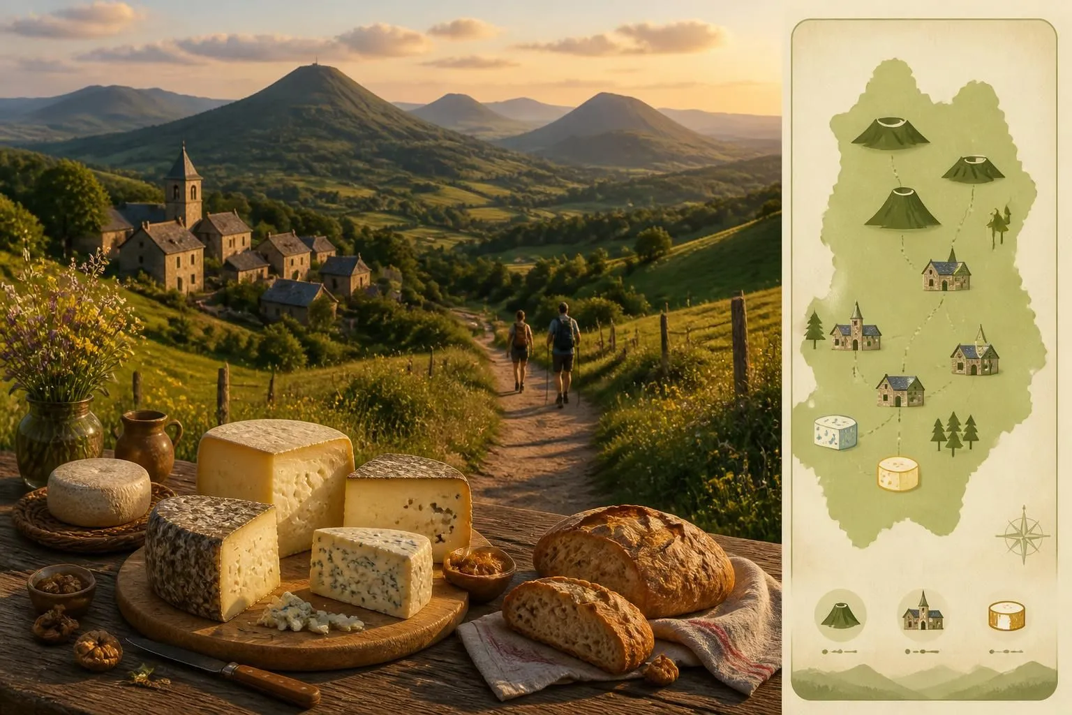 découvrez un week-end en auvergne alliant randonnées au cœur des volcans, dégustations de fromages aop et visites de villages de caractère pour une escapade authentique et gourmande.