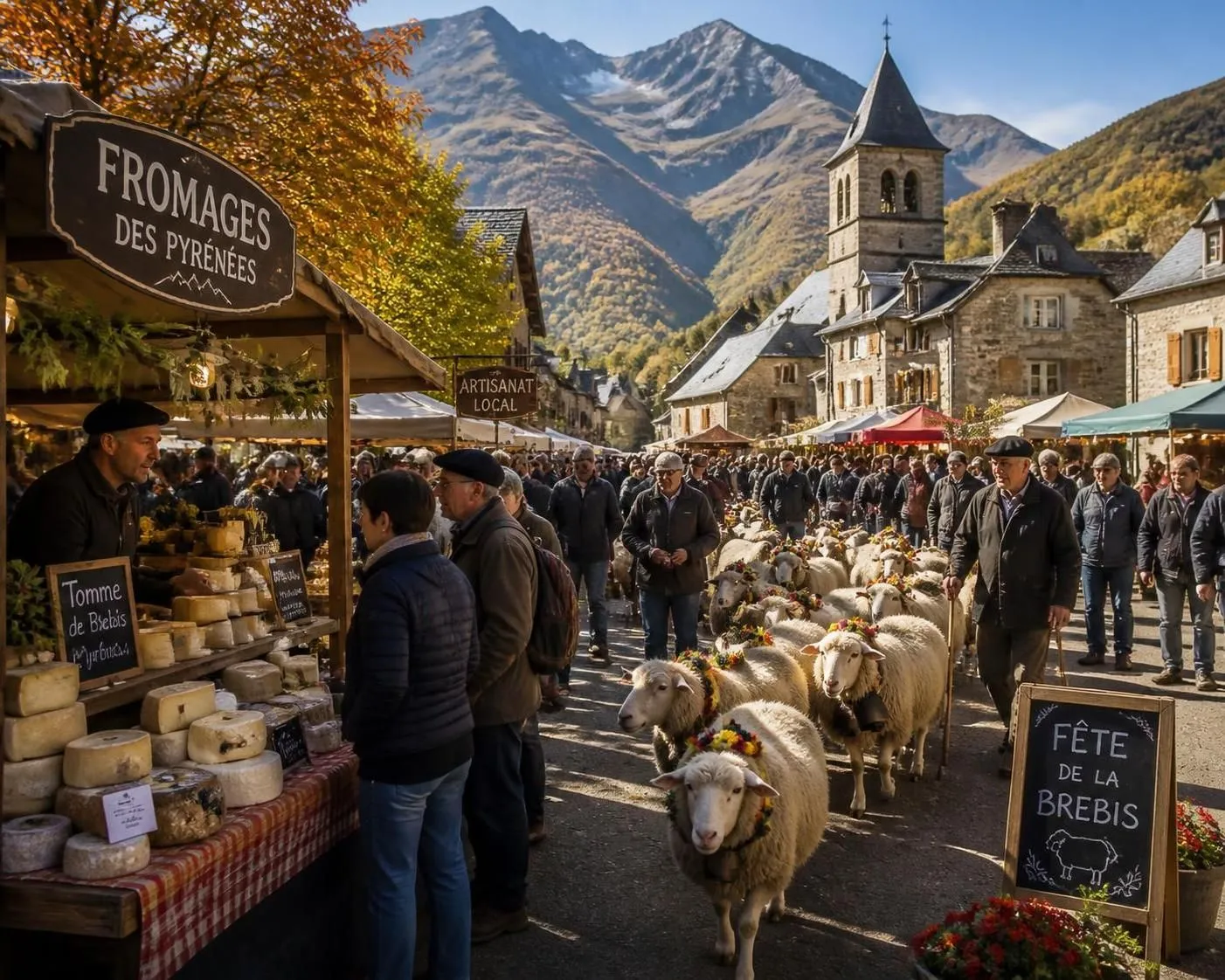 découvrez le calendrier 2026 des fêtes de la brebis et foires aux fromages d'automne dans les pyrénées, un rendez-vous incontournable pour les amateurs de traditions et de saveurs montagnardes.