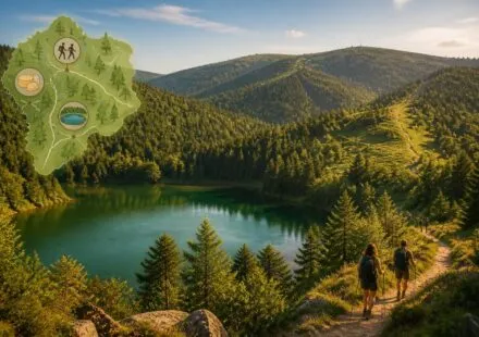 découvrez le lac vert des vosges à xonrupt-longemer, une randonnée pittoresque dans les hauteurs vosgiennes, et savourez le munster fermier authentique du ban de la roche.