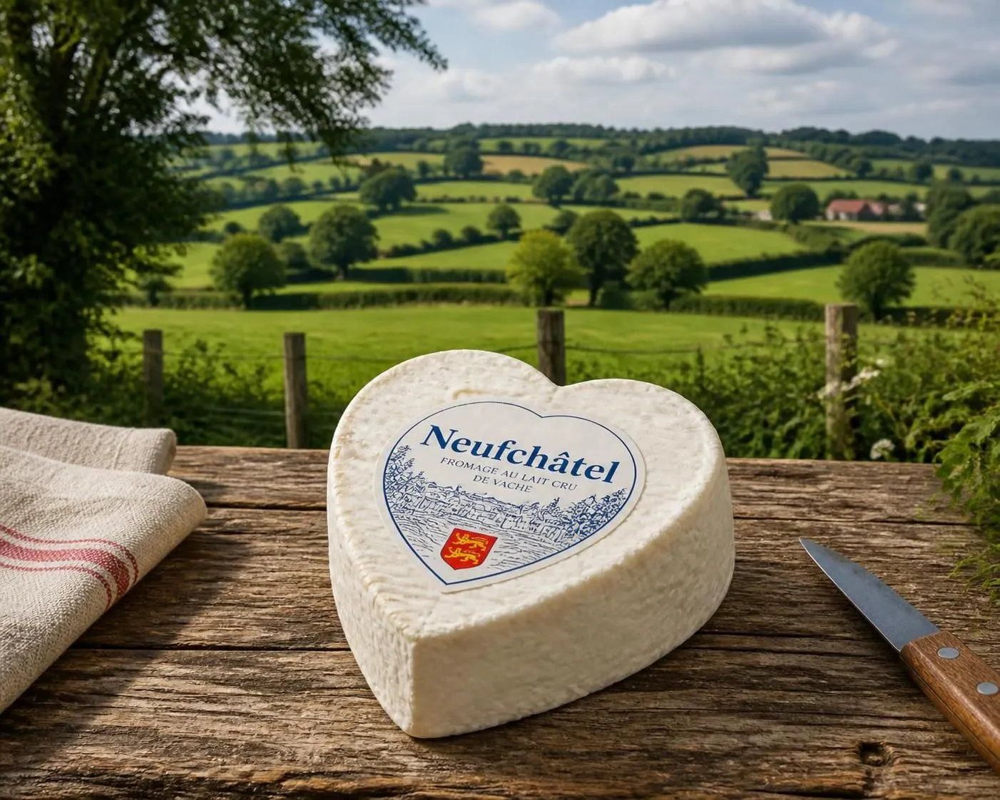 découvrez le neufchâtel de normandie aop, ce fromage en forme de cœur emblématique de seine-maritime, et explorez les magnifiques sentiers du pays de bray.