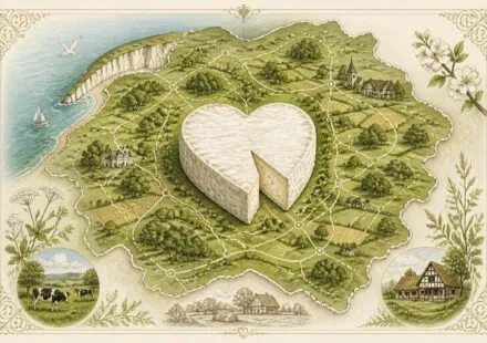 découvrez le neufchâtel de normandie aop, fromage en forme de cœur typique de seine-maritime, et explorez les sentiers pittoresques du pays de bray.