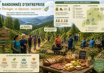 découvrez comment organiser une randonnée d'entreprise réussie en gérant la logistique, en adaptant les niveaux hétérogènes des participants et en profitant de pauses terroir pour renforcer la cohésion d'équipe.
